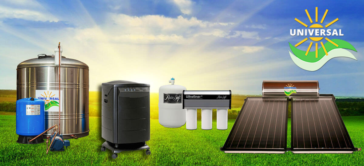 Calentadores solares y cisternas de agua Universal Solar